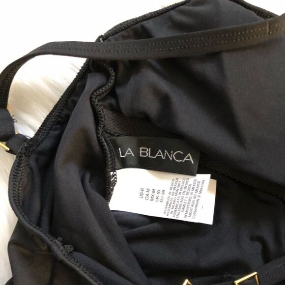 LA BLANCA Island Goddess Black One Piece Swimsuit! - Picture 7 of 8